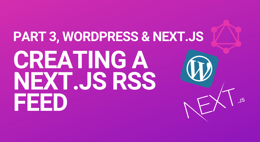 Blog header for creating an RSS feed with Next.js